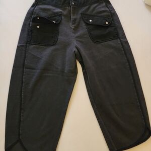 BiBi Charcoal Cropped Trousers